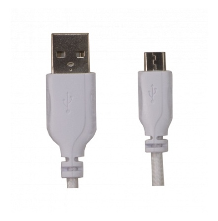 1m Micro till USB kabel Vit