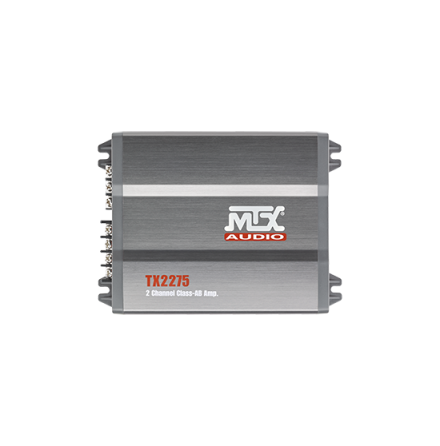 MTX 220W RMS 2-Channel class-AB amplifier with variable acti